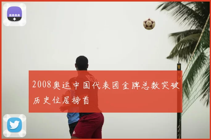 2008奥运中国代表团金牌总数突破历史位居榜首